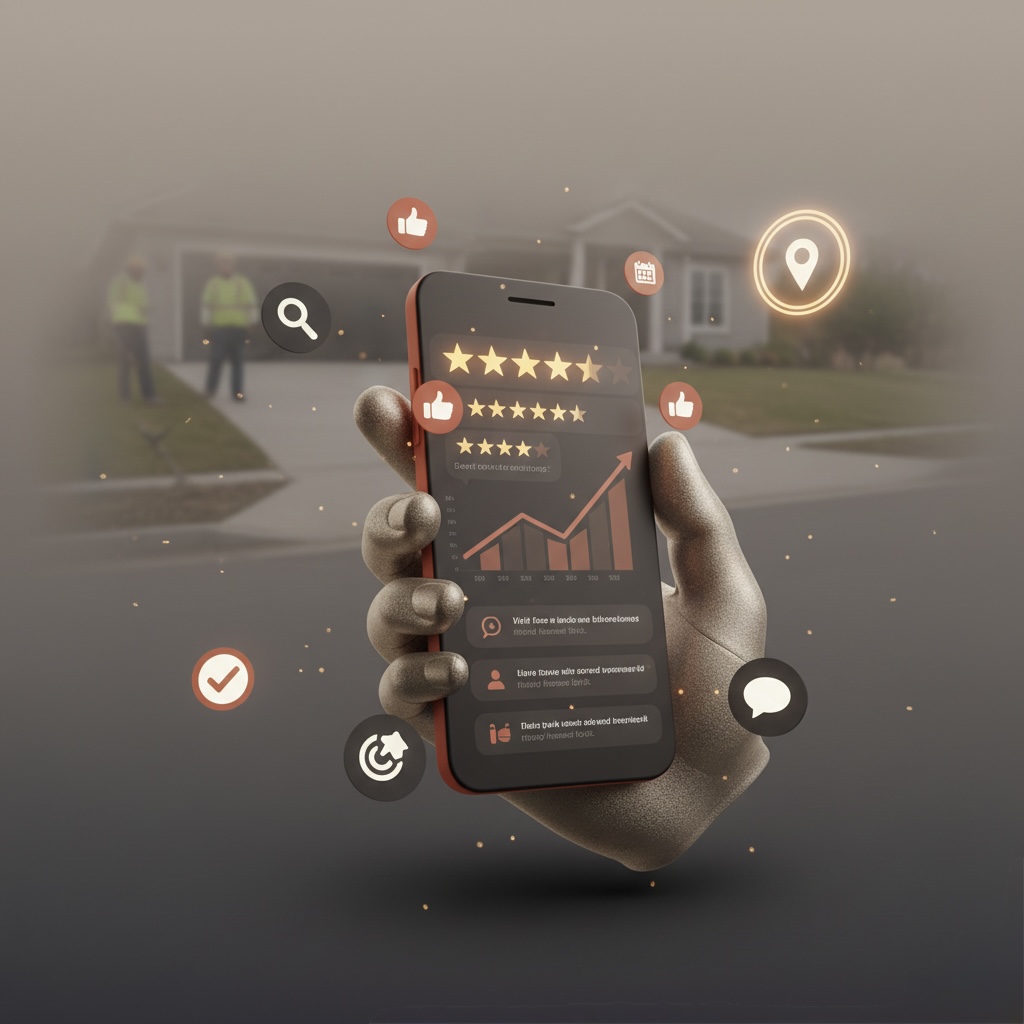 The Reputation Builder interface showing automated reviews and profile optimization